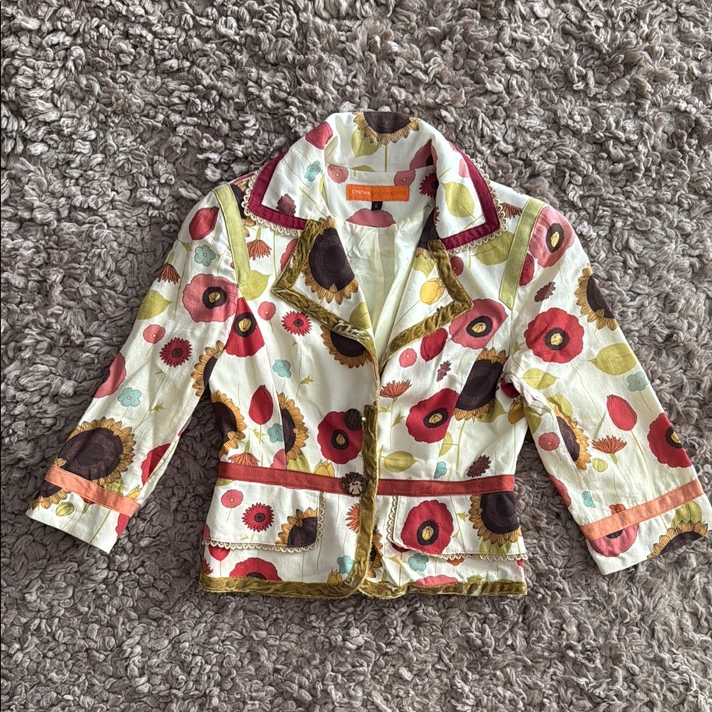 Cynthia Steffe Floral Patterned Jacket
